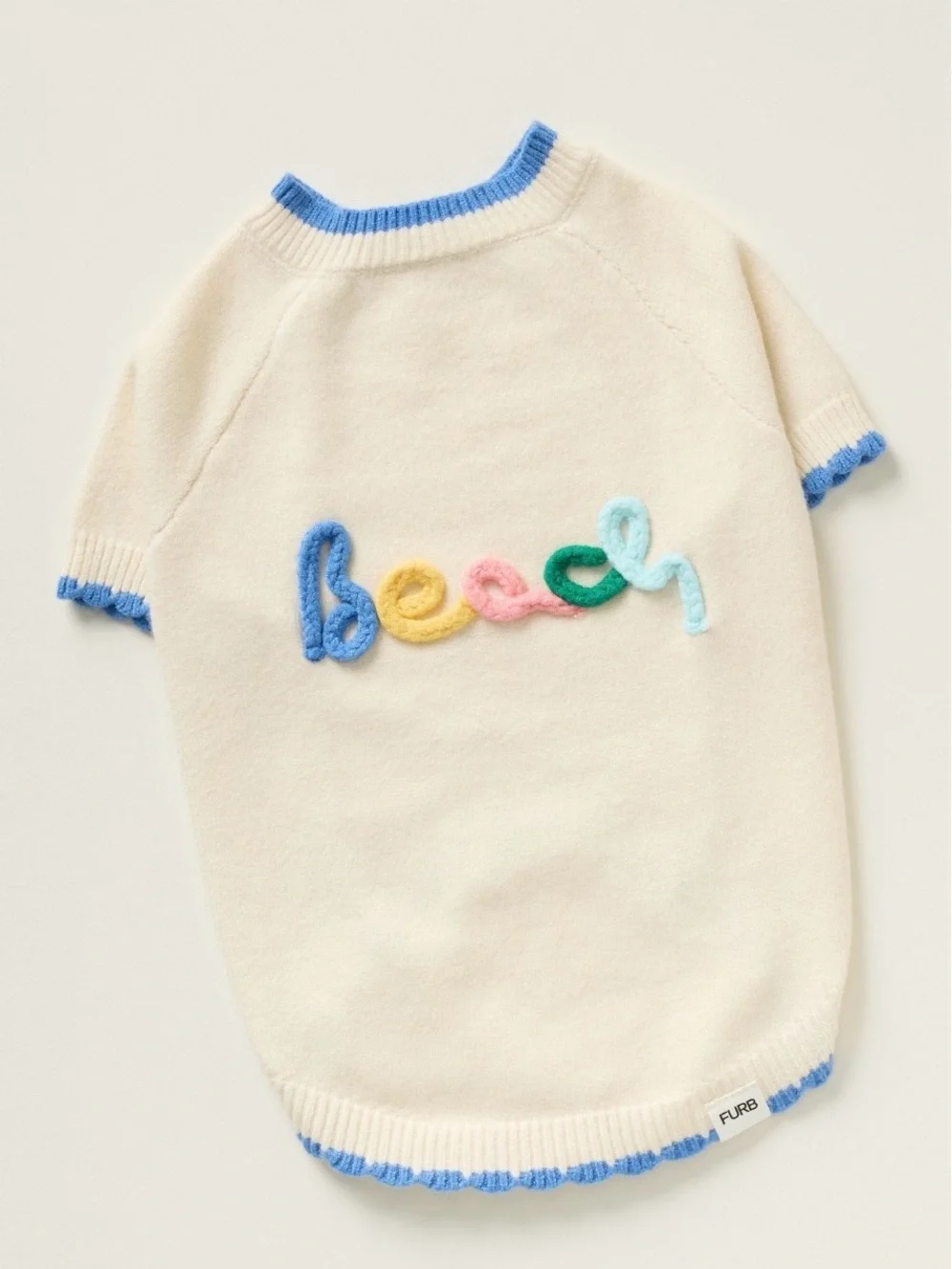 FURB Beach Bum Embroidered Dog Sweater